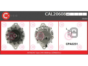 CASCO CAL20608AS kintamosios srovės generatorius
8972489141, 8973515740, 9873325020