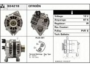 EDR 934218 kintamosios srovės generatorius 
 Elektros įranga -> Kint. sr. generatorius/dalys -> Kintamosios srovės generatorius
96103822, 5705E7, 95667750, A13VI71