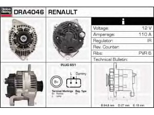 DELCO REMY DRA4046 kintamosios srovės generatorius 
 Elektros įranga -> Kint. sr. generatorius/dalys -> Kintamosios srovės generatorius
7700436671, 7711134267
