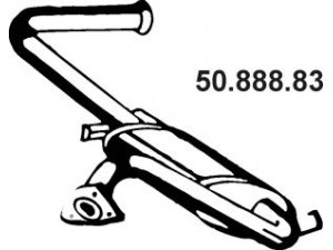 EBERSPÄCHER 50.888.83 galinis duslintuvas 
 Išmetimo sistema -> Duslintuvas
MB687505