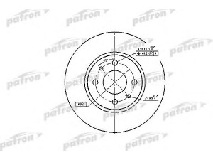 PATRON PBD1790 stabdžių diskas 
 Dviratė transporto priemonės -> Stabdžių sistema -> Stabdžių diskai / priedai
0060801755, 0082433853, 164202610001