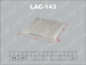 LYNXauto LAC-143 filtras, salono oras 
 Techninės priežiūros dalys -> Techninės priežiūros intervalai
08974-00830, 87139-06030, 87139-06040