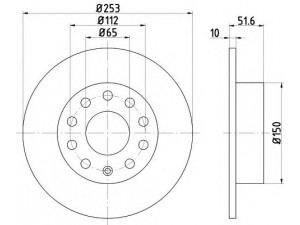 TEXTAR 92120903 stabdžių diskas 
 Dviratė transporto priemonės -> Stabdžių sistema -> Stabdžių diskai / priedai
1K0615601AB, 1K0615601K, 5C0615601