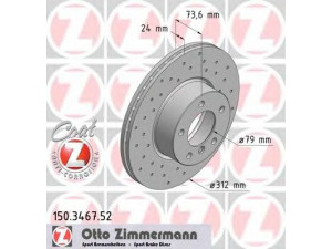 ZIMMERMANN 150.3467.52 stabdžių diskas 
 Dviratė transporto priemonės -> Stabdžių sistema -> Stabdžių diskai / priedai
3411 6 774 875, 3411 6 792 219