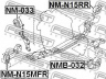 FEBEST NM-N15RR variklio montavimas 
 Variklis -> Variklio montavimas -> Variklio montavimo rėmas
11320-50Y11
