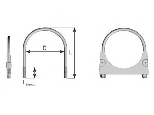 DINEX 90089 spaustukas, išmetimo sistema
MAK7335, MAK7336, MAK5223, 50005034007