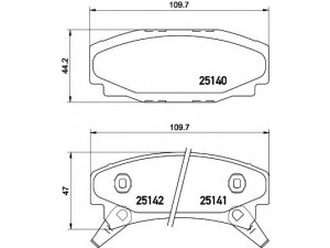 HELLA 8DB 355 015-661 stabdžių trinkelių rinkinys, diskinis stabdys 
 Techninės priežiūros dalys -> Papildomas remontas
12321416, 12321441