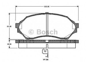 BOSCH 0 986 TB2 343 stabdžių trinkelių rinkinys, diskinis stabdys 
 Techninės priežiūros dalys -> Papildomas remontas
A15019K2, BJYD3323Z, BJYD3328Z