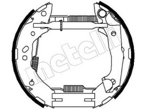 METELLI 51-0209 stabdžių trinkelių komplektas 
 Techninės priežiūros dalys -> Papildomas remontas