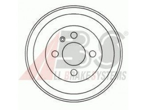 A.B.S. 2496-S stabdžių būgnas 
 Stabdžių sistema -> Būgninis stabdys -> Stabdžių būgnas
43511-82002, 4351182001