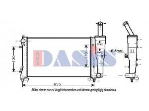AKS DASIS 080077N radiatorius, variklio aušinimas 
 Aušinimo sistema -> Radiatorius/alyvos aušintuvas -> Radiatorius/dalys
51723827