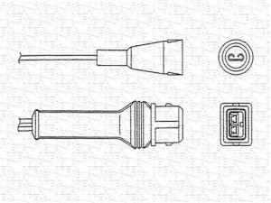 MAGNETI MARELLI 460000269010 lambda jutiklis 
 Variklis -> Variklio elektra
051 906 265 D, 051906265D, 053 906 265