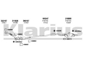 KLARIUS 630975E išmetimo sistema