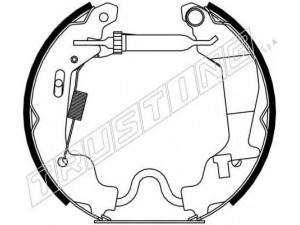 TRUSTING 6256 stabdžių trinkelių komplektas 
 Techninės priežiūros dalys -> Papildomas remontas