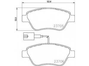 HELLA 8DB 355 016-071 stabdžių trinkelių rinkinys, diskinis stabdys 
 Techninės priežiūros dalys -> Papildomas remontas
4254C8, 71770098, 77365543, 77365857