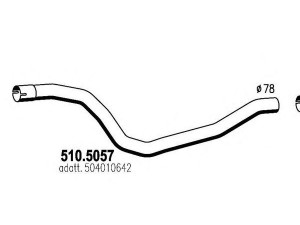 ASSO 510.5057 išleidimo kolektorius
504010642