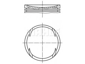 PERFECT CIRCLE 56 03588 0 stūmoklis 
 Variklis -> Cilindrai/stūmokliai
11 25 1 721 446, 11 25 1 739 381