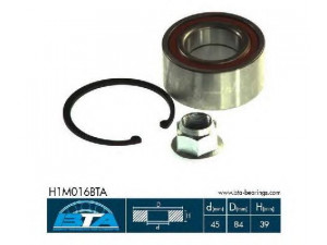 BTA H1M016BTA rato guolio komplektas 
 Ašies montavimas/vairavimo mechanizmas/ratai -> Rato stebulė/montavimas -> Rato guolis