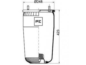 PE Automotive 084.082-71A dėklas, pneumatinė pakaba
05.429.40.91.0