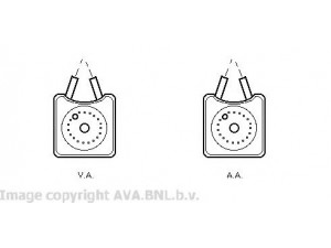 AVA QUALITY COOLING VW3106 alyvos aušintuvas, variklio alyva 
 Aušinimo sistema -> Radiatorius/alyvos aušintuvas -> Alyvos aušintuvas
068117021B, 068117021BV, 068117021BX