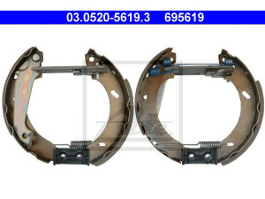 ATE 03.0520-5619.3 stabdžių trinkelių komplektas 
 Techninės priežiūros dalys -> Papildomas remontas