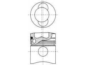 NÜRAL 87-174607-10 stūmoklis 
 Variklis -> Cilindrai/stūmokliai