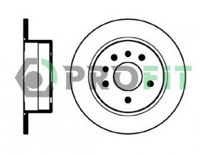 PROFIT 5010-0239 stabdžių diskas 
 Dviratė transporto priemonės -> Stabdžių sistema -> Stabdžių diskai / priedai
569101, 90223919, 90272328, 569101