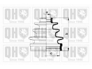 QUINTON HAZELL QJB557 gofruotoji membrana, kardaninis velenas 
 Ratų pavara -> Gofruotoji membrana
04438 12120, 04438 12140, 04438 12171