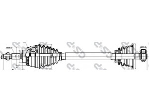 GSP 250160 kardaninis velenas 
 Ratų pavara -> Kardaninis velenas
7700111916, 7700115197, 7711135207