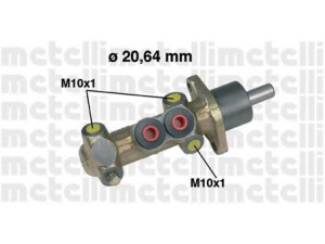 METELLI 05-0216 pagrindinis cilindras, stabdžiai 
 Stabdžių sistema -> Pagrindinis stabdžių cilindras
794008, 9943323, 794008, 9943323