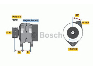 BOSCH 0 986 047 751 kintamosios srovės generatorius 
 Elektros įranga -> Kint. sr. generatorius/dalys -> Kintamosios srovės generatorius
46231698, 46407648, 46419321, 46432411