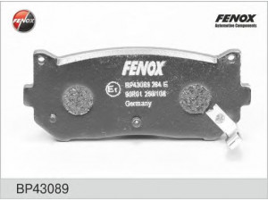 FENOX BP43089 stabdžių trinkelių rinkinys, diskinis stabdys 
 Techninės priežiūros dalys -> Papildomas remontas
0K2FC2628Z, 0K9A02628Z, OK9A02628Z