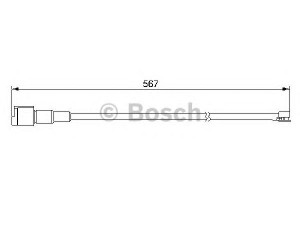 BOSCH 1 987 474 977 įspėjimo kontaktas, stabdžių trinkelių susidėvėjimas
928 612 313 00