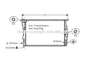 AVA QUALITY COOLING BW2303 radiatorius, variklio aušinimas 
 Aušinimo sistema -> Radiatorius/alyvos aušintuvas -> Radiatorius/dalys
17117542199, 17117562079, 7542199