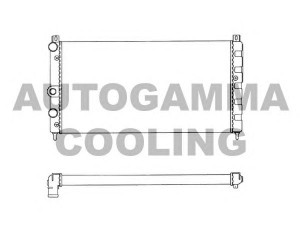 AUTOGAMMA 101445 radiatorius, variklio aušinimas 
 Aušinimo sistema -> Radiatorius/alyvos aušintuvas -> Radiatorius/dalys
441076014126, 6U0121253A
