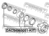 FEBEST DAC54960051-KIT rato guolio komplektas 
 Ašies montavimas/vairavimo mechanizmas/ratai -> Rato stebulė/montavimas -> Rato guolis
90369-54002
