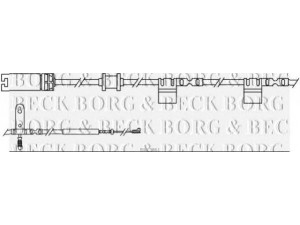 BORG & BECK BWL3061 įspėjimo kontaktas, stabdžių trinkelių susidėvėjimas
34 35 6 792 572