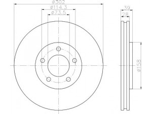 HELLA PAGID 8DD 355 107-881 stabdžių diskas 
 Stabdžių sistema -> Diskinis stabdys -> Stabdžių diskas
04683918AA, 04683918AB, 04863918AB