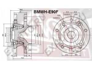 ASVA BMWH-E90F rato stebulė 
 Ašies montavimas/vairavimo mechanizmas/ratai -> Rato stebulė/montavimas -> Rato stebulė
31 21 6 765 157