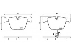 BREMBO P 06 053 stabdžių trinkelių rinkinys, diskinis stabdys 
 Techninės priežiūros dalys -> Papildomas remontas
34216790966