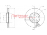 METZGER 6110231 stabdžių diskas 
 Dviratė transporto priemonės -> Stabdžių sistema -> Stabdžių diskai / priedai
8E0615301A, 8E0615301C