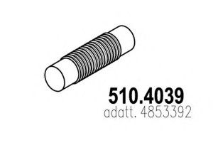 ASSO 510.4039 lanksti žarna, išmetimo sistema
4853392