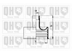 QUINTON HAZELL QJB147 gofruotoji membrana, kardaninis velenas 
 Ratų pavara -> Gofruotoji membrana
82 350 924