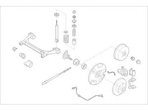 DELPHI VW-08642-R rato pakaba 
 Ašies montavimas/vairavimo mechanizmas/ratai -> Prekių paieška pagal schemą