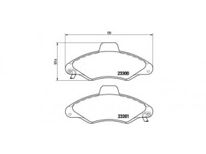 BREMBO P 24 045 stabdžių trinkelių rinkinys, diskinis stabdys 
 Techninės priežiūros dalys -> Papildomas remontas
1048308, 1048310, 1121667, 1130753