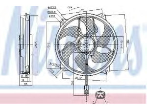 NISSENS 85788 ventiliatorius, radiatoriaus 
 Aušinimo sistema -> Oro aušinimas
1253C0