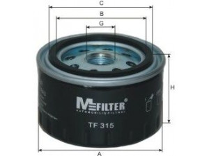 MFILTER TF 315 alyvos filtras 
 Filtrai -> Alyvos filtras
107.2175.107.00, 107.2175.117.06