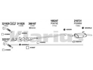 KLARIUS 630755E išmetimo sistema 
 Išmetimo sistema -> Išmetimo sistema, visa