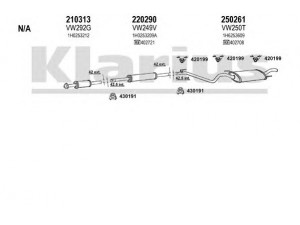 KLARIUS 930571E išmetimo sistema 
 Išmetimo sistema -> Išmetimo sistema, visa