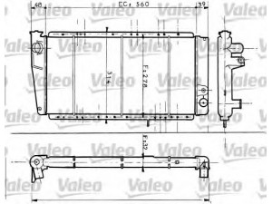 VALEO 730054 radiatorius, variklio aušinimas 
 Aušinimo sistema -> Radiatorius/alyvos aušintuvas -> Radiatorius/dalys
6001001843